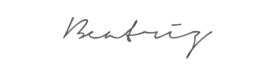 Firma de Beatriz